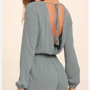 ⭐️BRAND NEW LULUS GREY ROMPER⭐️